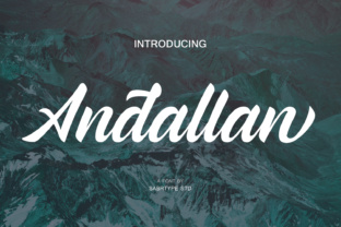 Andallan Font Review: Modern Handlettering for Brand Identity