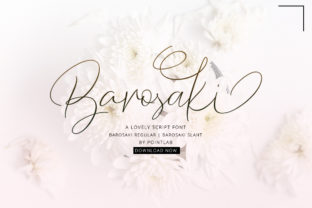 Barosaki Font: Editorial Design with Modern Character
