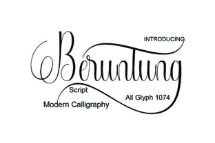 Beruntung Font: Elevating Editorial Design with Elegant Script