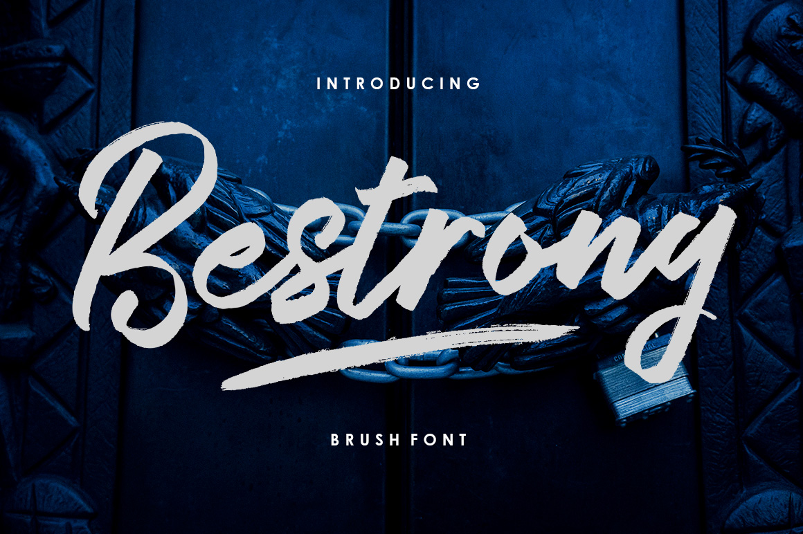 Bestrong Font: Hipster Brush Script for Handmade Products