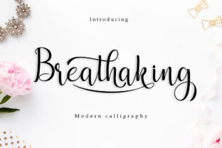 Breathaking Font: Elevating Editorial Design with Romantic Script