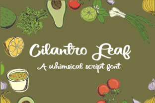 Cilantro Leaf Font Review for Handmade Labels
