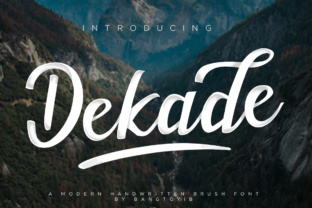 Dekade Font: Authentic Hand Brushed Type for Business Branding
