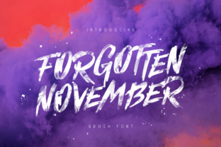 Forgotten November Font for Authentic Brand Identity Design