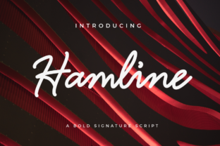 Hamline Font: Bold Script for Handmade Labels & Branding