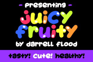 Juicy Fruity Font: Bold Typography for Food Marketing