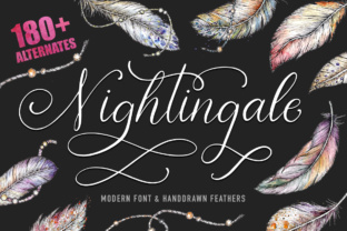 Nightingale Script Font for Gentle Brand Identity Design