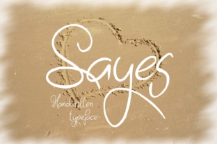 Sayes Font: Smooth Handwritten Type for Campaigns