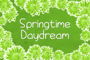 Springtime Daydream Font for Organic Brand Identity Design