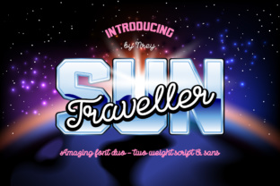 Sun Traveller Font: Retro Style for Handmade Products