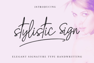 The Stylistic Sign Font for Elegant Editorial Design