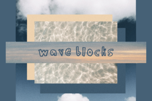 Wave Blocks Font Review for Playful Brand Identity Design